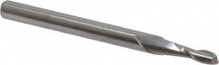 Accupro - 0.09", 2 Flute, Single End, Solid Carbide, 0.015" Corner Radius End Mill - 1-1/2" OAL, 30° Helix, Right Hand Flute, 0.27" LOC, Right Hand Cut - Benchmark Tooling