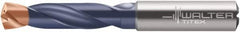 Walter-Titex - 13/32" 140° Spiral Flute Solid Carbide Screw Machine Drill Bit - Double Coating Finish, Right Hand Cut, 55mm Flute Length, 102mm OAL, X-treme Plus Point, Straight Shank, Through Coolant - Benchmark Tooling