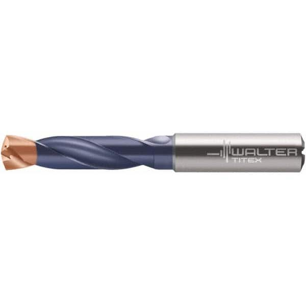 Walter-Titex - 10.2mm 140° Spiral Flute Solid Carbide Screw Machine Drill Bit - Benchmark Tooling