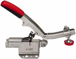 Bessey - 700 Lb Holding Capacity, Horizontal Handle, Manual Hold Down Toggle Clamp - U-Bar, Flanged Base, Steel - Benchmark Tooling