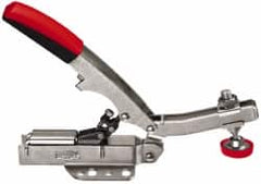 Bessey - 700 Lb Holding Capacity, Horizontal Handle, Manual Hold Down Toggle Clamp - U-Bar, Flanged Base, Steel - Benchmark Tooling