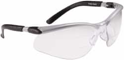 3M - +2.5, Clear Lenses, Anti-Fog, Framed Magnifying Safety Glasses - Silver Plastic Frame, ANSI Z87.1-2010 - Benchmark Tooling