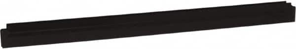 Vikan - 24" Rubber Blade Squeegee Refill - Double Edge, Black, Plastic Holder - Benchmark Tooling