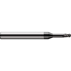 Harvey Tool - 0.045" Diam, 1.7mm LOC, 3 Flute Solid Carbide Ball End Mill - Exact Industrial Supply