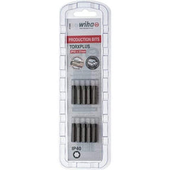 Wiha - 1/4" Drive IP40 Torx Plus Screwdriver Bit - 1" OAL, Insert Bit - Benchmark Tooling