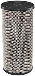 Dupont - 4" OD, 5µ, Spun-Wound Polypropylene & Universal Heavy Duty Carbon Wrap 2 Phase Cartridge Filter - 10" Long, Reduces Sediments, Tastes, Odors & Chlorine - Benchmark Tooling