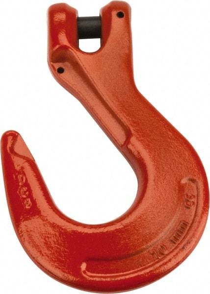 CM - 3/8 Inch Chain Diameter, Grade 100 Clevis Hook - 8,800 Lbs. Load Capacity, 0.47 Inch Inside Diameter, 0.51 Inch Pin Diameter, 1.06 Inch Hook Throat, 6.53 Inch Overall Length, 4.38 Inch Hook Width - Benchmark Tooling