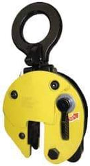 CM - 6,600 Lbs. Load Capacity Plate Clamp - 1-1/4 Inch Max Grip, 1-1/4 Inch Bale Opening, 3.78 Inch Throat Depth, 5.2 Inch Thick and 3.15 Inch Eye Length x 3.15 Inch Eye Width - Benchmark Tooling