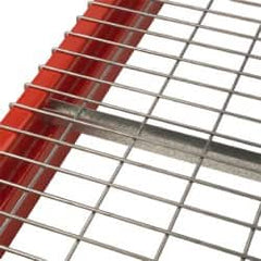 Nashville Wire - 58" Wide, 2" High, Open Shelving Standard Channel - Steel, Galvanized Finish, 42" Deep, Use with Pallet Racks - Benchmark Tooling