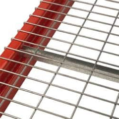 Nashville Wire - 58" Wide, 2" High, Open Shelving Standard Channel - Steel, Galvanized Finish, 36" Deep, Use with Pallet Racks - Benchmark Tooling