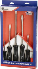 Ability One - 6 Piece Slotted Screwdriver Set - Bit Sizes: Philips #1 to #3 - Benchmark Tooling