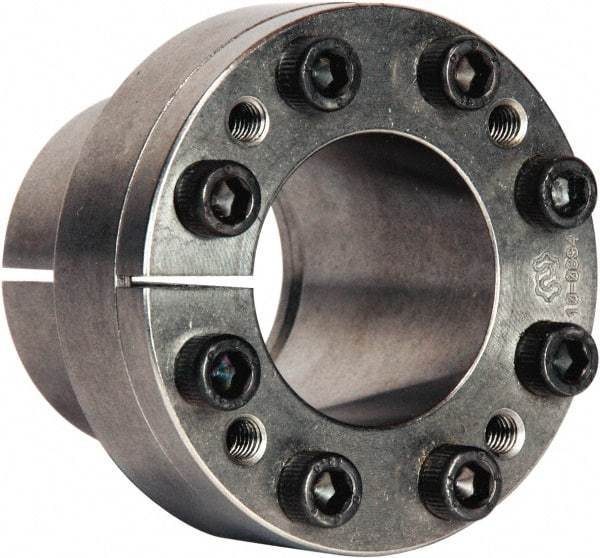 Climax Metal Products - M4 Thread, 1/4" Bore Diam, 0.551" OD, Shaft Locking Device - 3 Screws, 1,643 Lb Axial Load, 0.984" OAW, 0.394" Thrust Ring Width, 17 Ft/Lb Max Torque - Benchmark Tooling