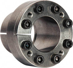 Climax Metal Products - M8 Thread, 2-7/16" Bore Diam, 3.307" OD, Shaft Locking Device - 9 Screws, 20,836 Lb Axial Load, 4.37" OAW, 2.165" Thrust Ring Width, 2,116 Ft/Lb Max Torque - Benchmark Tooling