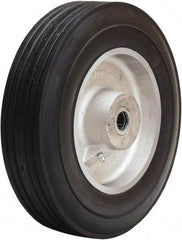 Hamilton - 10 Inch Diameter x 2 Inch Wide, Rubber on Aluminum Caster Wheel - 700 Lb. Capacity, 2-3/4 Inch Hub Length, 3/4 Inch Axle Diameter, Straight Roller Bearing - Benchmark Tooling