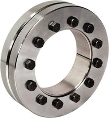 Climax Metal Products - M5 Thread, 18mm Bore Diam, 44mm OD, Shaft Locking Device - 4 Screws, 2,376 Lb Axial Load, 44mm OAW, 0.472" Thrust Ring Width, 99 Ft/Lb Max Torque - Benchmark Tooling