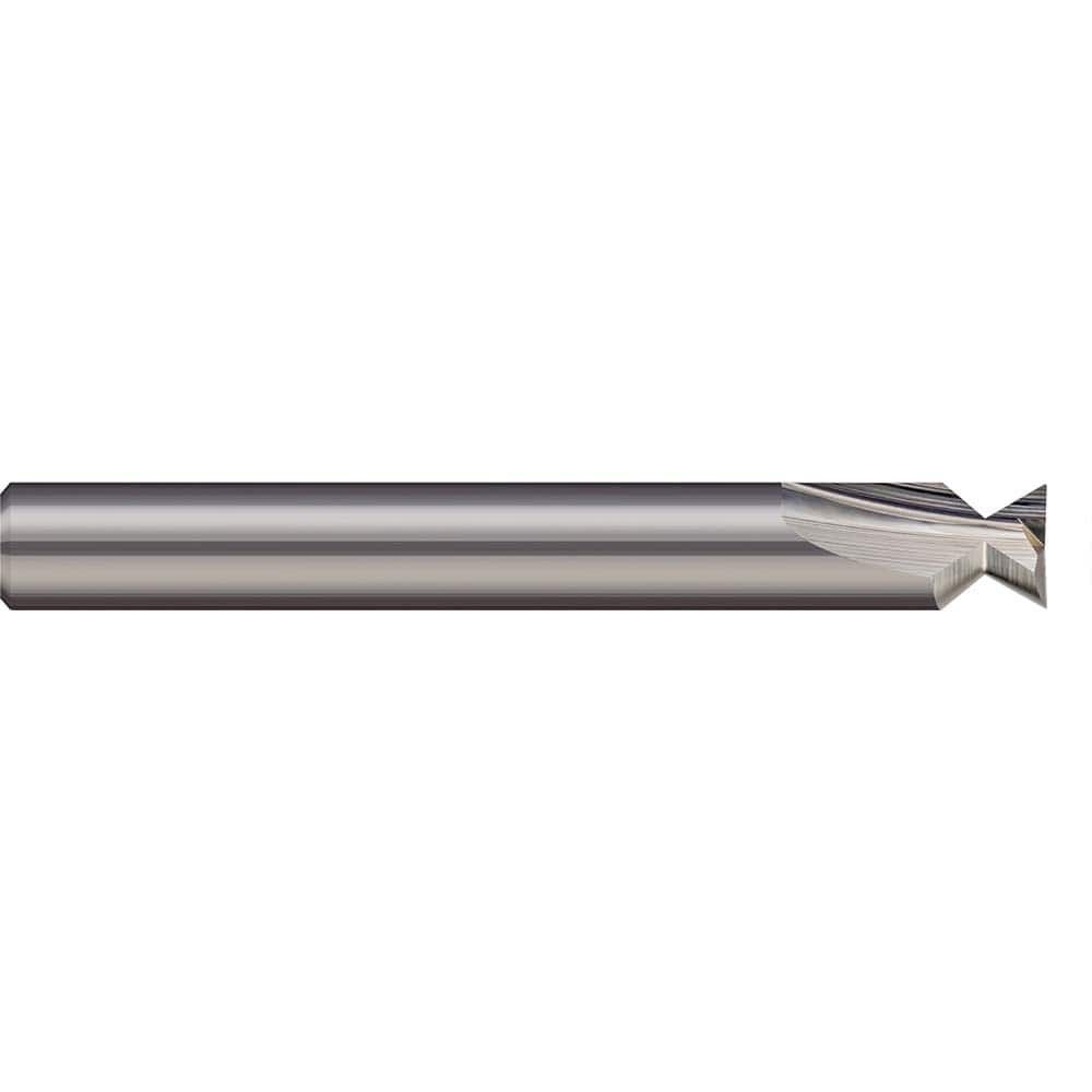 Harvey Tool - 10° 3/32" Cut Diam, 1/8" Cut Width, Solid Carbide Dovetail Cutter - Exact Industrial Supply