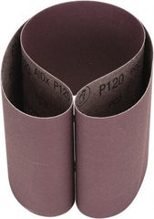 3M - 6" Wide x 48" OAL, 120 Grit, Aluminum Oxide Abrasive Belt - Aluminum Oxide, Coated, Cloth Backing, Series 341D - Benchmark Tooling