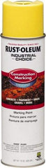 Rust-Oleum - 15 fl oz Yellow Marking Paint - Water-Based Formula - Benchmark Tooling