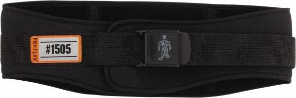 Ergodyne - Size S, Cam Buckle, Nylon/Foam Belt - 25 to 30" Waist, 6-1/4" Wide, Black - Benchmark Tooling