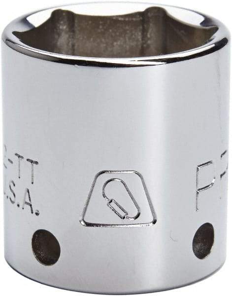 Proto - 3/8" Drive, Standard Hand Socket - 12 Points, 1-3/16" OAL, Steel, Chrome Finish - Benchmark Tooling