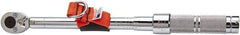 Proto - 1/2" Drive Micrometer Ratchet Head Tethered Torque Wrench - 50 Ft/Lb to 250 Ft/Lb Torque, 27-1/8" OAL, 1 Ft/Lb Graduation, Pear Head - Benchmark Tooling