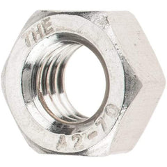 Value Collection - M6x1.00 Stainless Steel Right Hand Hex Nut - 10mm Across Flats, 5mm High, Uncoated - Benchmark Tooling