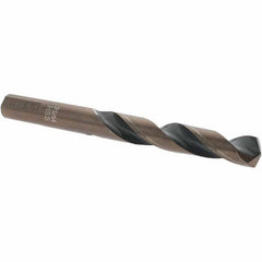 Import - 25/64" High Speed Steel, 135° Point, Round with Flats Shank Maintenance Drill Bit - Benchmark Tooling