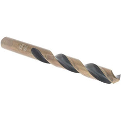 Import - 31/64" High Speed Steel, 135° Point, Round with Flats Shank Maintenance Drill Bit - Benchmark Tooling