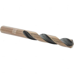 Import - 29/64" High Speed Steel, 135° Point, Round with Flats Shank Maintenance Drill Bit - Benchmark Tooling