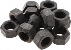 Made in USA - 1/2-13 UNC Grade L9 Hex Lock Nut with Distorted Thread - 3/4" Width Across Flats, Uncoated with Wax Finish - Benchmark Tooling