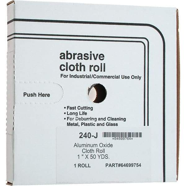 Value Collection - Shop Rolls   Abrasive Material: Aluminum Oxide    Roll Width (Inch): 1 - Benchmark Tooling