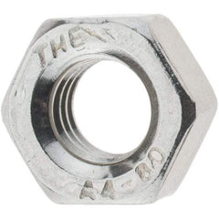 Value Collection - M6x1.00 Metric Coarse Stainless Steel Right Hand Hex Nut - 10mm Across Flats, 5mm High, Uncoated - Benchmark Tooling