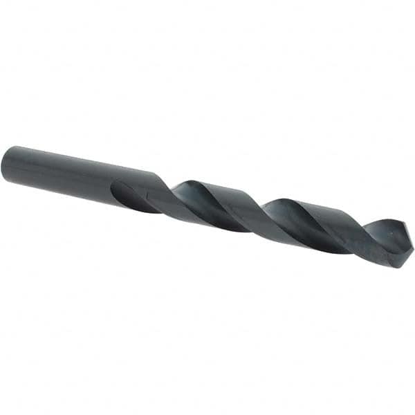 Import - 13mm 118° High Speed Steel Jobber Drill - Oxide Finish, Right Hand Cut, Spiral Flute, Straight Shank, 5-63/64" OAL, Standard Point - Benchmark Tooling