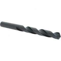 Import - 13mm 118° High Speed Steel Jobber Drill - Oxide Finish, Right Hand Cut, Spiral Flute, Straight Shank, 5-63/64" OAL, Standard Point - Benchmark Tooling