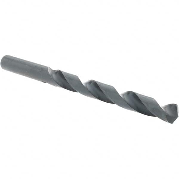 Import - Letter U 118° High Speed Steel Jobber Drill - Oxide Finish, Right Hand Cut, Spiral Flute, Straight Shank, 5" OAL, Standard Point - Benchmark Tooling