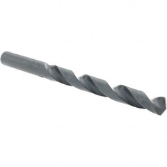 Import - Letter U 118° High Speed Steel Jobber Drill - Oxide Finish, Right Hand Cut, Spiral Flute, Straight Shank, 5" OAL, Standard Point - Benchmark Tooling