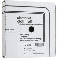 Made in USA - Shop Rolls   Abrasive Material: Silicon Carbide    Roll Width (Inch): 1-1/2 - Benchmark Tooling