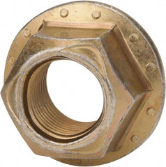 Made in USA - 5/16-18 Grade 8 Steel Hex Flange Lock Nut - Benchmark Tooling