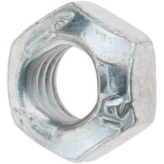 Made in USA - M8x1.25 Metric Coarse Grade 12 Hex Lock Nut with Distorted Thread - 8mm High, Cadmium Dicromate Finish - Benchmark Tooling