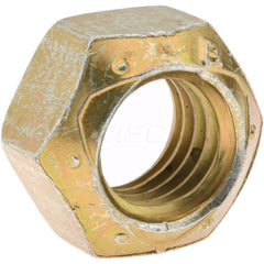 Hex Lock Nut: 5/16-24, Grade 9 Steel, Cadmium-Plated with Wax 0.263″ High, 1/2″ Width Across Flats, Right Hand Thread