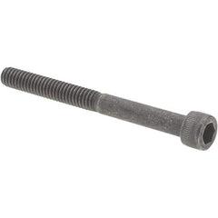 Value Collection - #8-32 UNC Hex Socket Drive, Socket Cap Screw - Alloy Steel, Black Oxide Finish, Partially Threaded, 1-3/4" Length Under Head - Benchmark Tooling