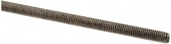 Made in USA - #10-32 UNF (Fine), 3' Long, Stainless Steel Threaded Rod - Right Hand Thread - Benchmark Tooling