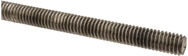 Made in USA - 5/16-18 UNC (Coarse), 3' Long, Stainless Steel Threaded Rod - Right Hand Thread - Benchmark Tooling