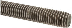 Made in USA - 5/8-11 UNC (Coarse), 6' Long, Stainless Steel Threaded Rod - Right Hand Thread - Benchmark Tooling