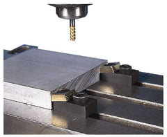 Mitee-Bite 1.94" OAL, 3/4" T slot, 17,792.89 N Holding Force, Steel, T Slot Toe Clamp 0.62" Body Height, 1" Jaw Wide x 0.38" Jaw Height, 1" Overall Height, 1.12" Wide - Benchmark Tooling