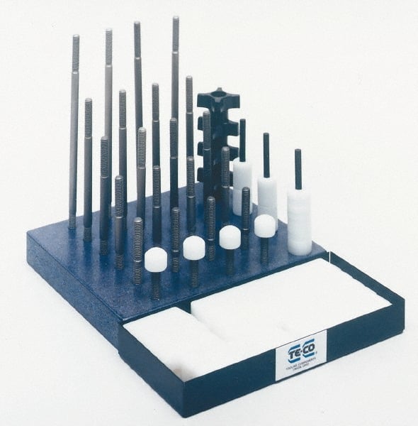 TE-CO - 1/4-20 3" OAL Unequal Double Threaded Stud - Benchmark Tooling