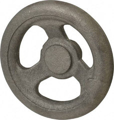 Made in USA - 5", Offset Handwheel - 1-1/4" Hub, Cast Iron, Plain Finish - Benchmark Tooling