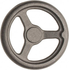 Made in USA - 8", Offset Handwheel - 1-3/4" Hub, Cast Iron, Plain Finish - Benchmark Tooling