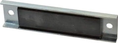 Eclipse - 28 Max Pull Force Lb, 5-1/2" Long x 1-3/8" Wide x 3/8" Thick, Rectangular Channel, Ceramic Fixture Magnet - 212°F Max Operating Temp, 0.01" Mounting Hole Diam, Stainless Steel Housing - Benchmark Tooling