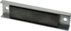 Eclipse - 45 Max Pull Force Lb, 5-1/2" Long x 1-3/8" Wide x 1/2" Thick, Rectangular Channel, Ceramic Fixture Magnet - 212°F Max Operating Temp, 0.01" Mounting Hole Diam, Stainless Steel Housing - Benchmark Tooling